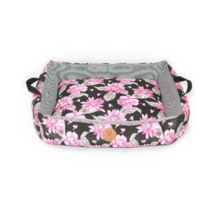 Cama Pink Flowers + Manta Coralina Blanket - Image 4