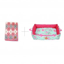 Cama Sweet Spring + Manta Coralina Blanket