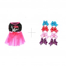 Laços de fita Petit Pois 2 + Vestido Kiss Dress