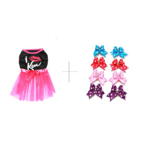 Laços de fita Petit Pois 2 + Vestido Kiss Dress