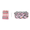 Cama Pink Flowers + Manta Coralina Blanket