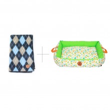 Cama Happy Birds + Manta Marine Blanket